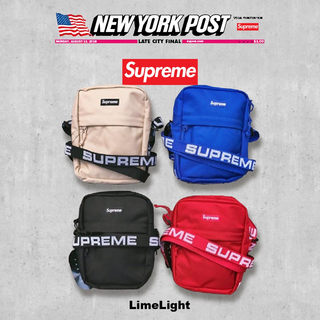 ☆LimeLight☆ 2018 S/S SUPREME 44th Shoulder Bag 小包 肩包 刺繡肩帶