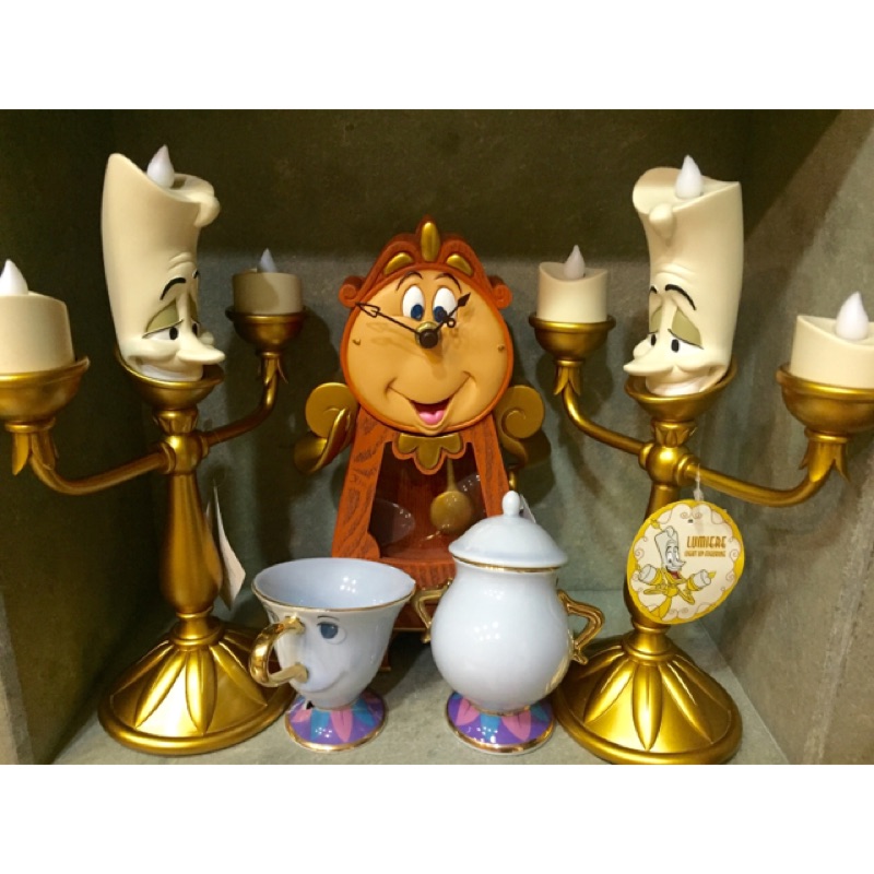 全新迪士尼美女與野獸盧亞米燭台(蠟燭）先生
