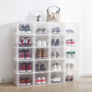 加大加高鞋盒/高跟鞋盒/AJ硬塑料運動鞋盒/磨砂收納盒