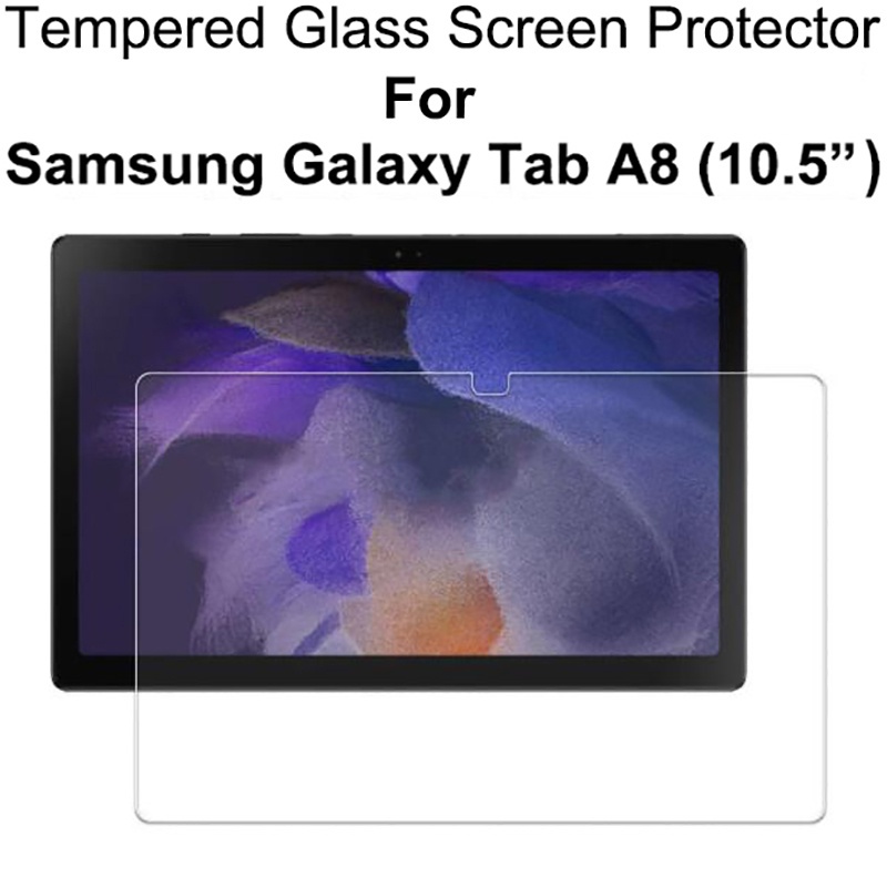 SAMSUNG 適用於三星 Galaxy Tab A8 10.5 英寸 SM-X220 X225 透明膜的鋼化玻璃屏幕保