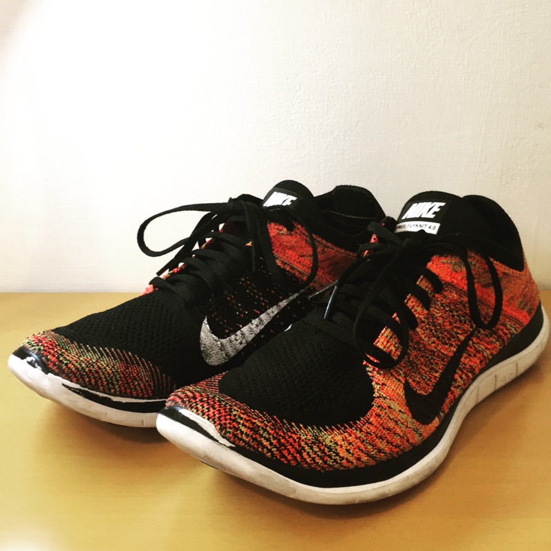 Nike freerun 4.0 flyknit 彩色漸層編織 US10.5