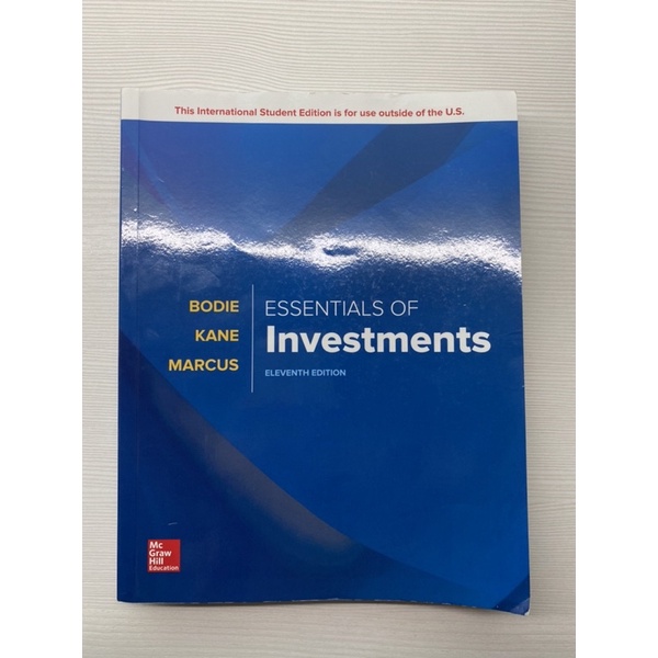 投資學Essentials of Investments 大學原文書 ELEVENTH EDITION