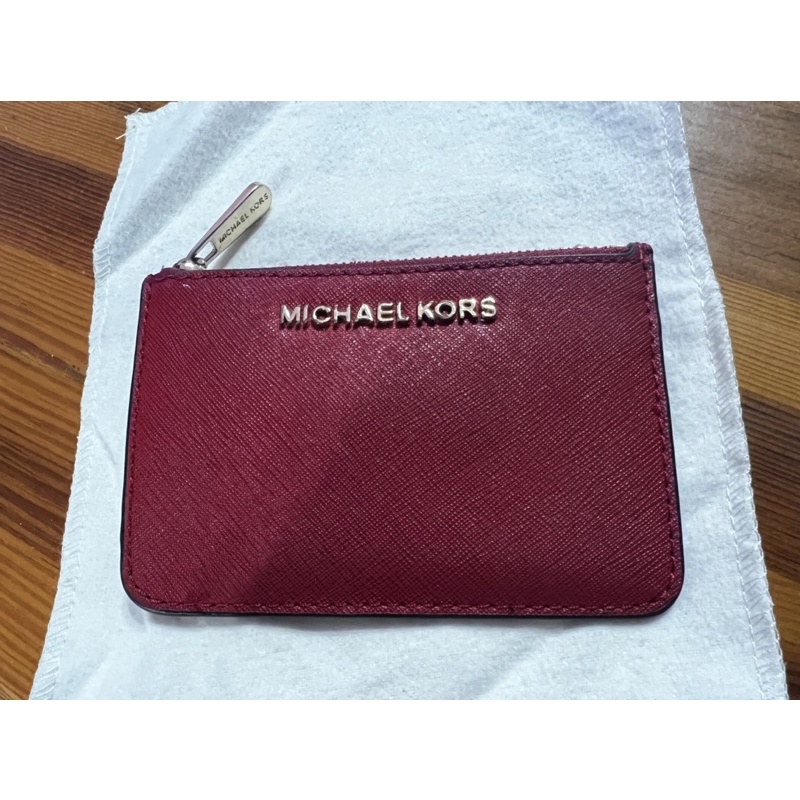 Michael kors紅色卡夾小零錢包