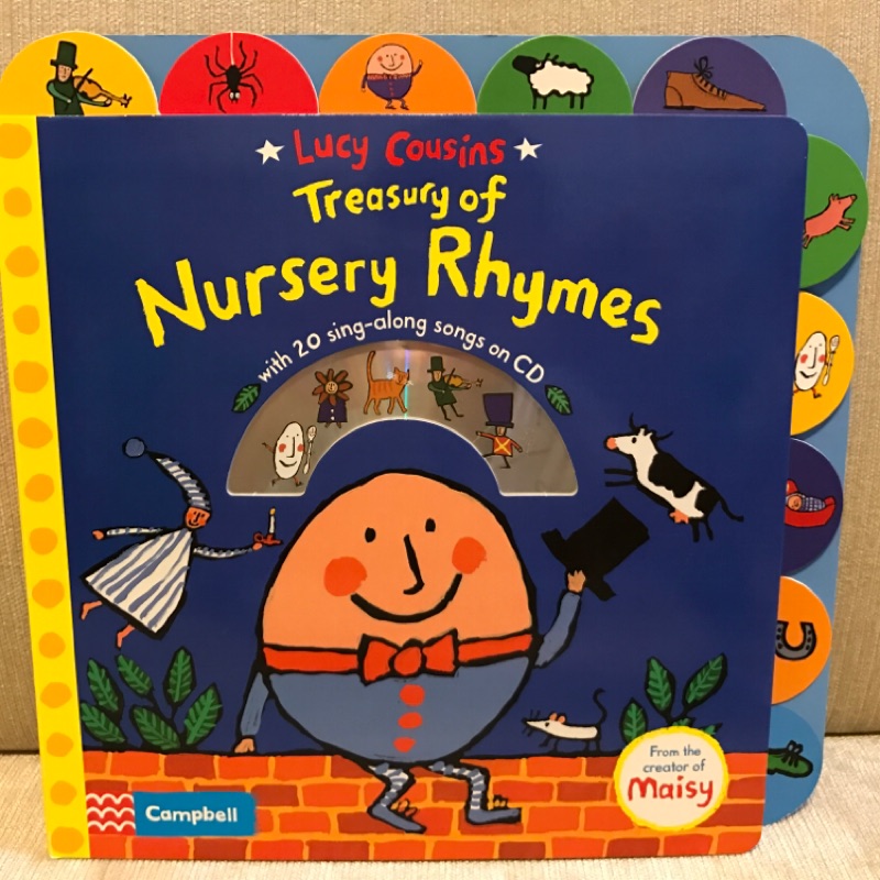 75折 Lucy Cousins Treasury of Nursery Rhymes (硬頁書+1CD)