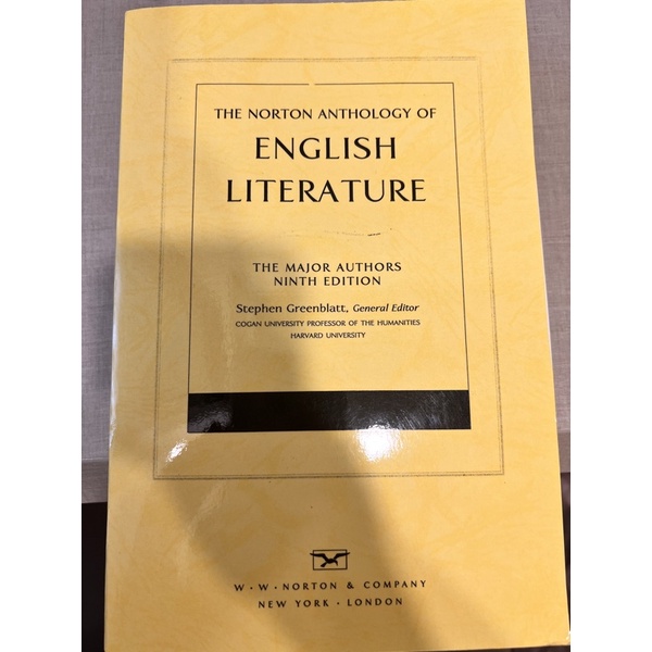 The Norton Anthology of English Literature英國文學 9th