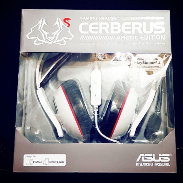 ASUS 華碩 Cerberus 賽伯洛斯 電競 耳機麥克風《白》
