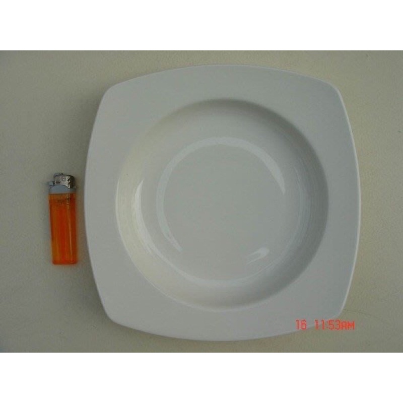 鍋碗瓢盆餐具大同磁器大同強化瓷器9寸16型湯方盤 P1692