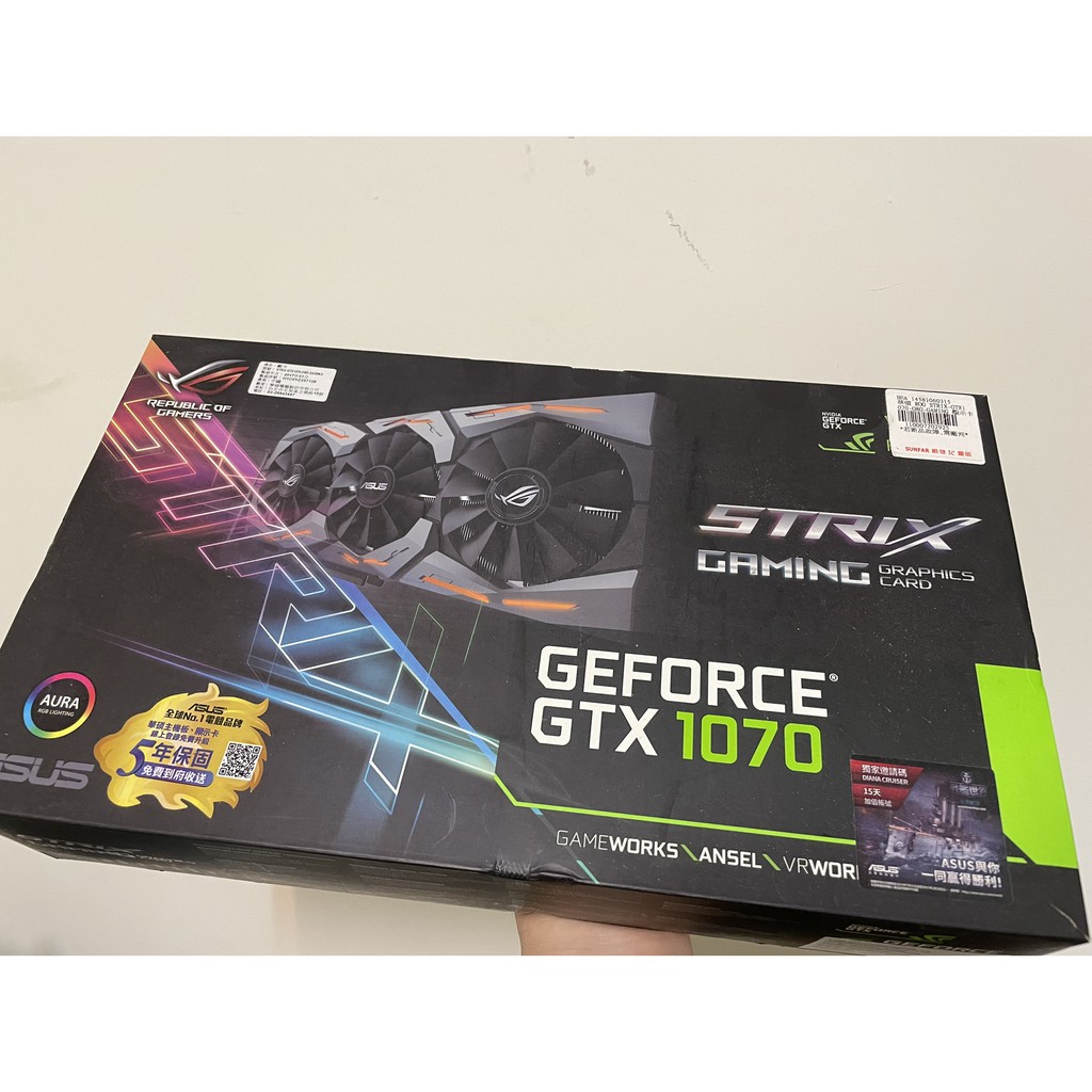 ASUS STRIX GTX 1070 8GB oc GDDR5 頂卡 顯示卡 可議價