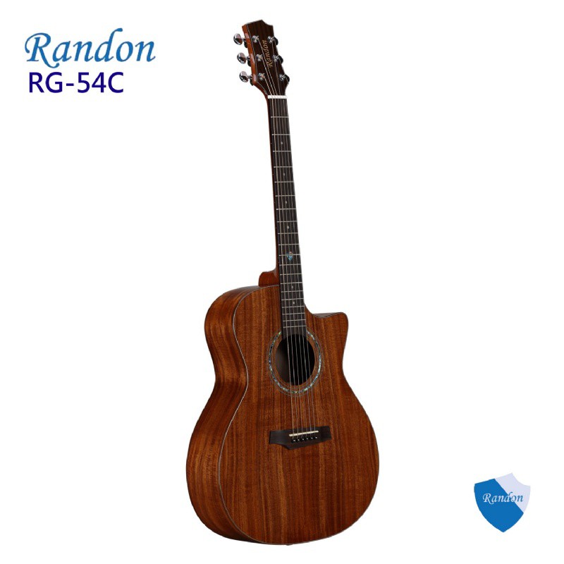 【小木馬樂器】民謠吉他 Randon RG-54C 41吋GA桶缺角 相思木單板 單板 吉他 買一送6 送遠距視訊教學