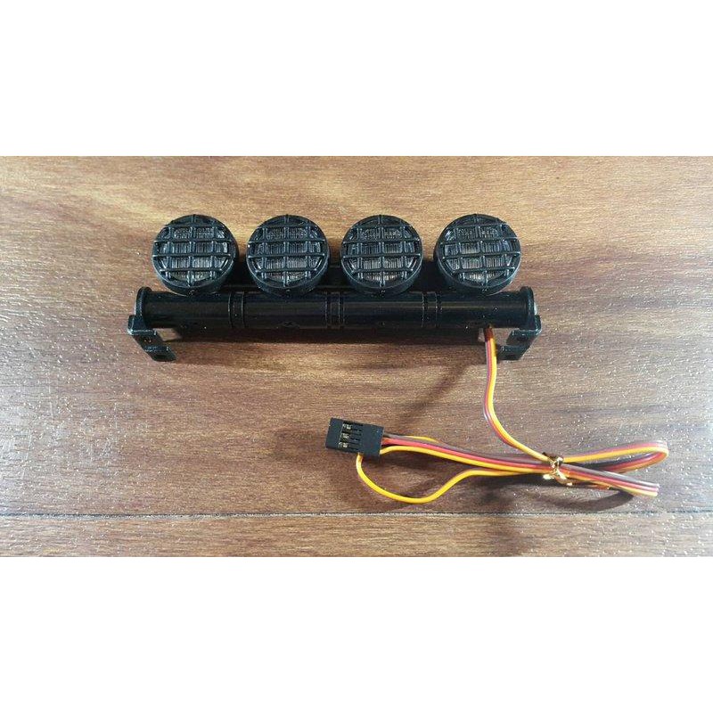 Diy攀岩車 越野車 大腳車 拉力車 車頂燈led探照燈接收機供電圓型白燈 蝦皮購物