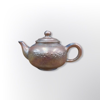 ［Chengyuan***]鶯歌名家壺🌹台灣製造 金銀彩 鶯歌手拉壞壺 標準壺 自然落灰 柴燒手拉壞壺 陳榮手手拉壞壺