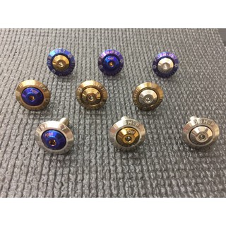 MK精品 POSH 大牌螺絲 鈦合金 車牌螺絲 牌框螺絲 螺絲 可自行搭配顏色 一對價格