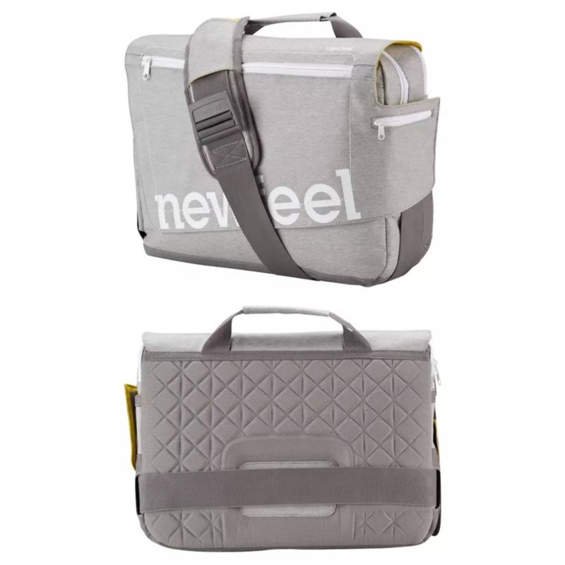 Decathlon迪卡儂Newfeel Backenger斜背包+後背包/兩用包/15吋筆電包/郵差包 20L咖啡色