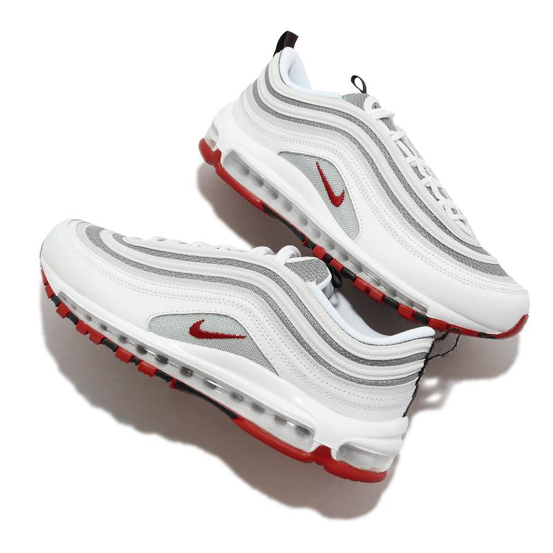 𝓑&amp;𝓦現貨免運 Nike AIR MAX 97 男休閒鞋 白銀紅 DM0027100