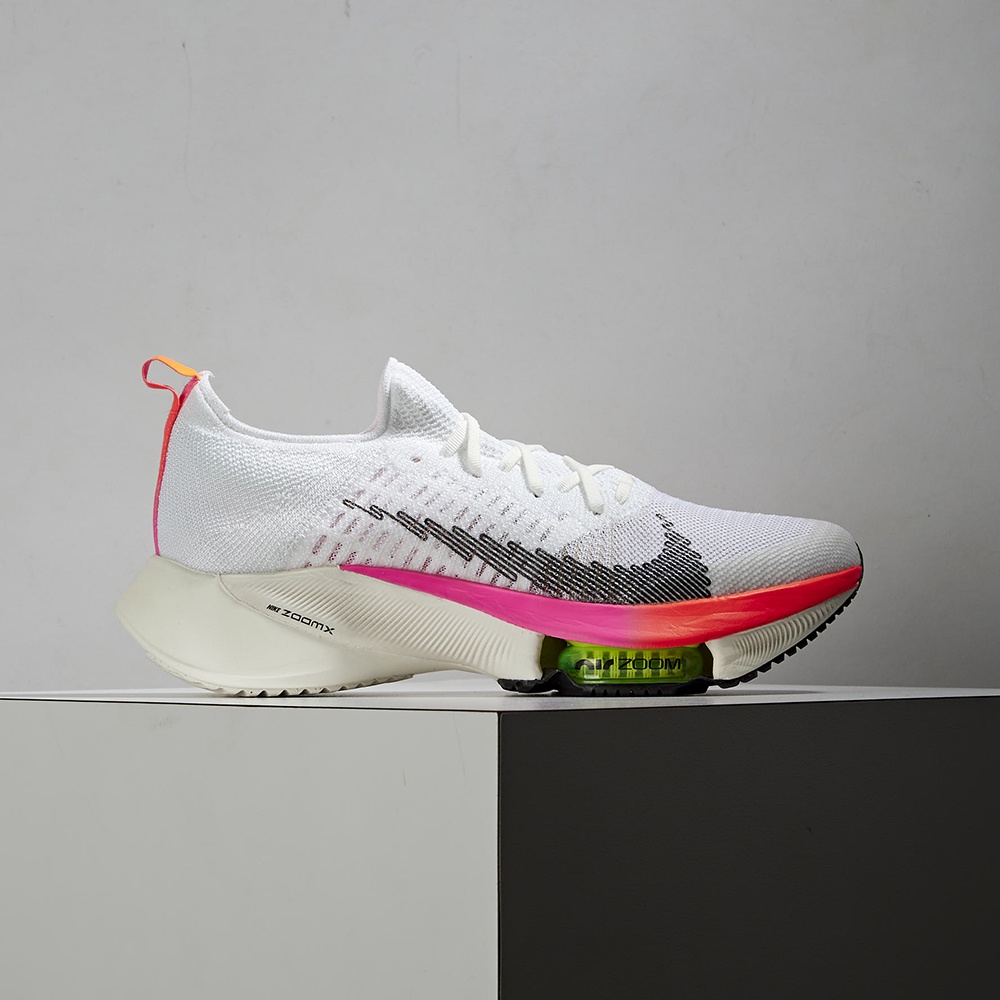 Nike Air Zoom Tempo NEXT% Flyknit 男 白紅 路跑 包覆 慢跑鞋 DJ5430-100