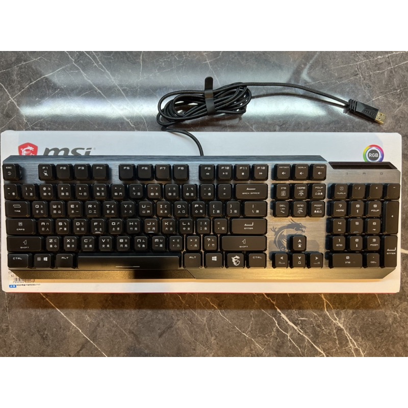 ［二手免運］MSI 微星 VIGOR GK50 LOW PROFILE TC 短軸機械式鍵盤 電競鍵盤 有線鍵盤