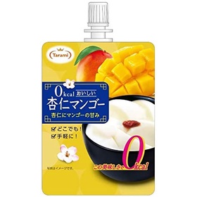 TARAMI Oishii Annin 杏仁果凍芒果味 0kcal 果凍飲料 150g x 6 pcs 日本直銷