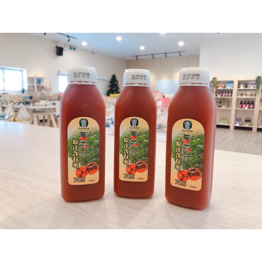 ♛妮塔小舖♛【芎林農會】番茄汁 430ml 沒有防腐劑及人工色素，含維生素E 超取限10瓶