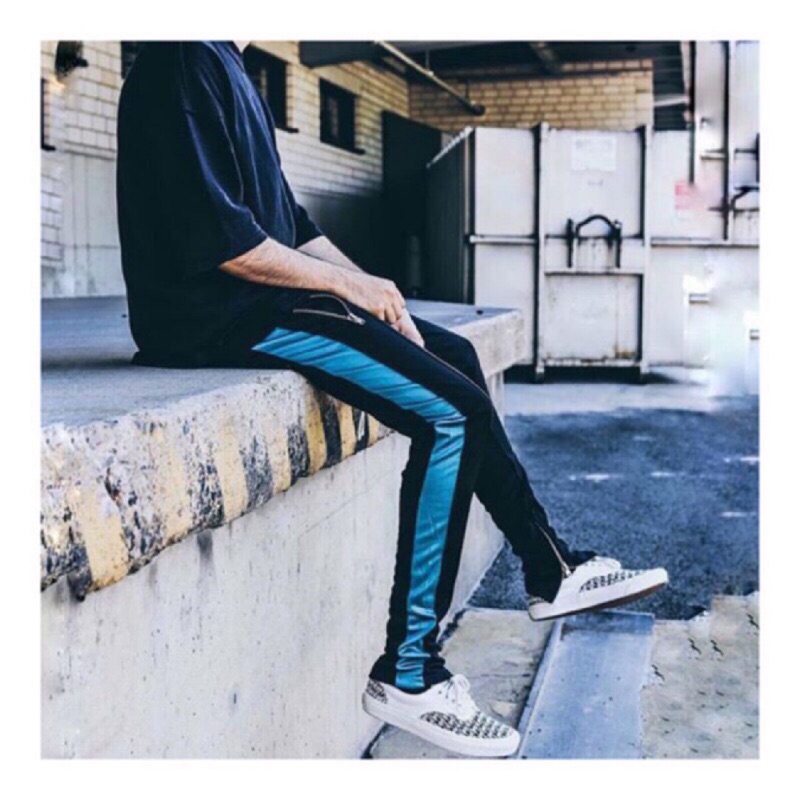 mnml reflective track pants