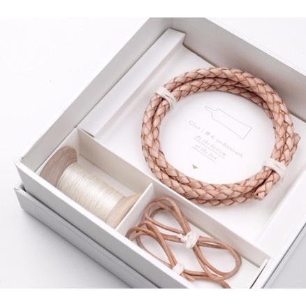 【ibility】皮革手環 DIY材料 手飾 勾針材料包 TULIP鉤針 皮革材料 鉤針 E6000膠水