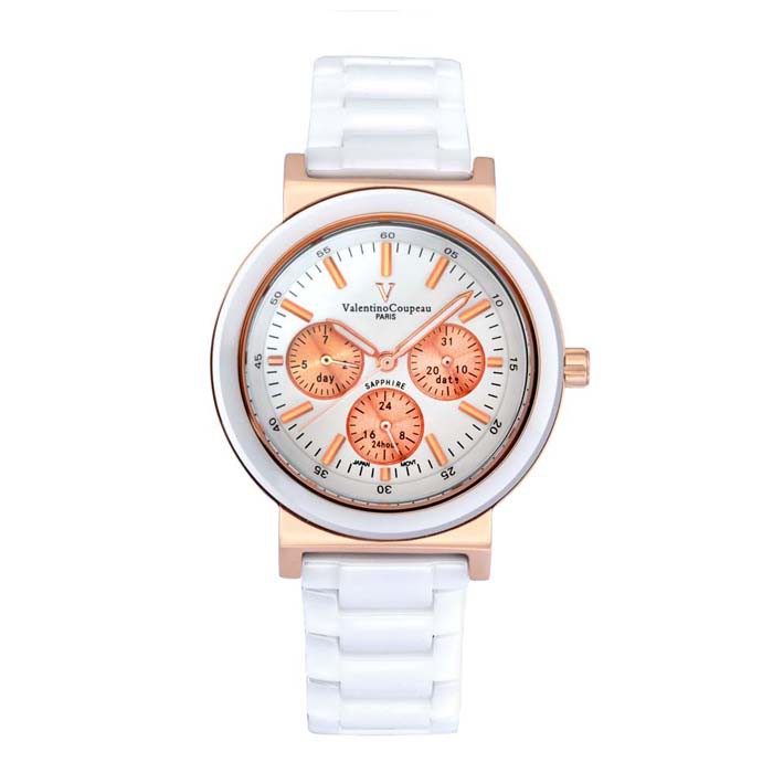 🐻被被熊🐻總代理貨 范倫鐵諾古柏 Valentino Coupeau 香榭 三眼 陶瓷 腕錶 手錶 手表 1