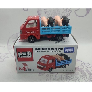 (現貨) Tomica Fun Box 特注 Suzuki Carry Fun Box Pig Truck 載豬車
