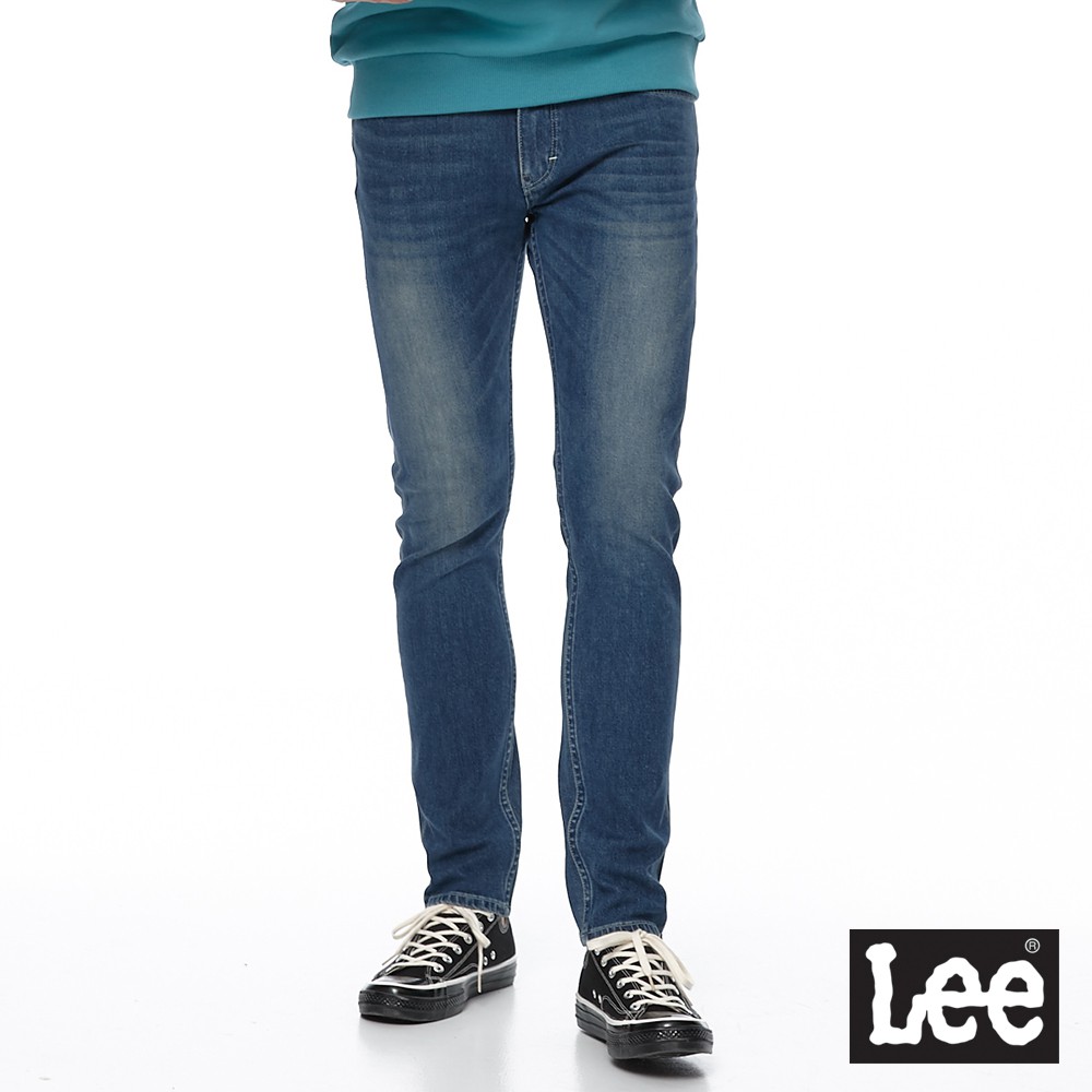 Lee 706 四面彈低腰修身窄管牛仔褲 男 中藍 Urban Riders LL1902358YZ