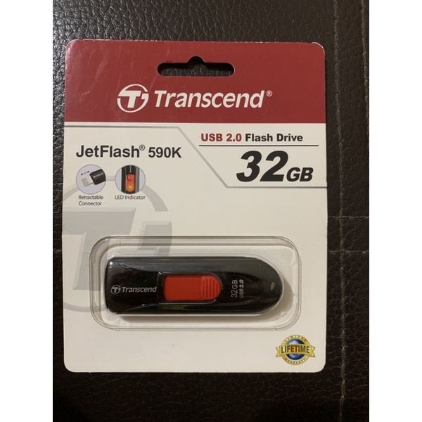 創見TRANSCEND JetFlash 590K 32GB USB 2.0隨身碟TS32GJF590K