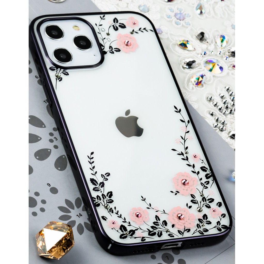 Kingxbar金締斯iphone12手機殼透明創意鑲鉆奢華12pro Max防摔套 蝦皮購物
