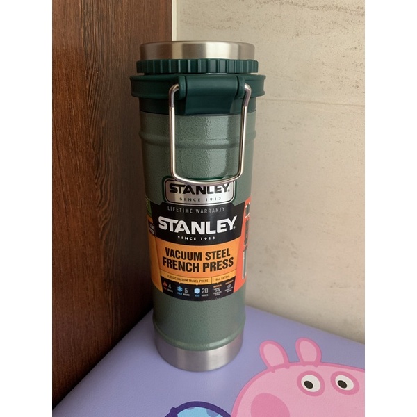 史丹尼STANLEY不鏽鋼真空法壓濾杯473ml綠色咖啡保溫杯全新現貨
