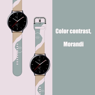 適用於 Samsung Galaxy Watch 4 錶帶 3 通用 22mm 20mm 智能手錶錶帶運動矽膠錶帶手錶
