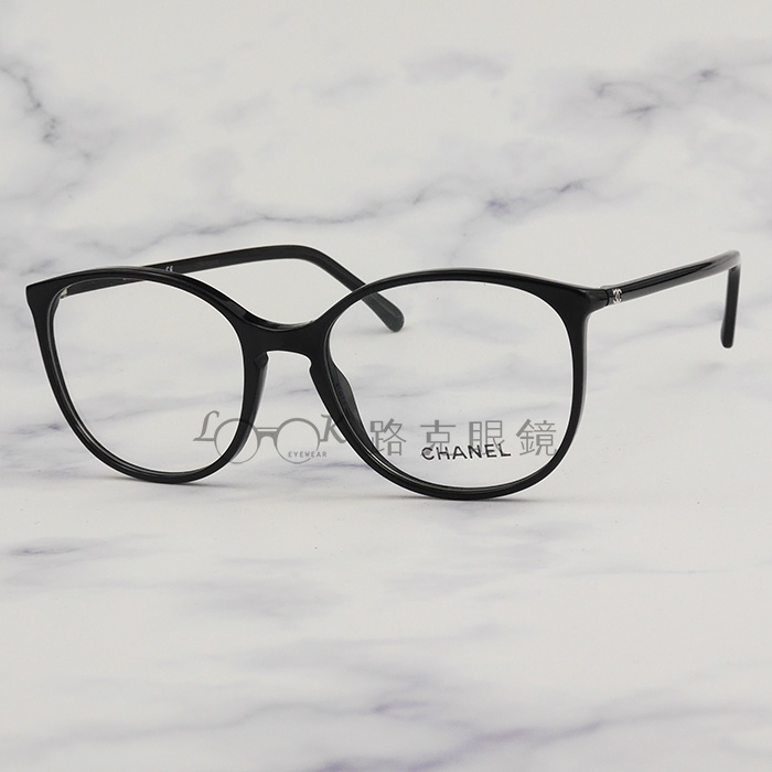 【LOOK路克眼鏡】Chanel 香奈兒 光學眼鏡 黑框 百搭款 CH3282 C501
