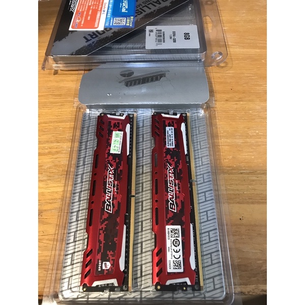 美光 Crucial Ballistix Sport LT競技版 16GB (8Gx2) 雙通道DDR4-3200 紅色