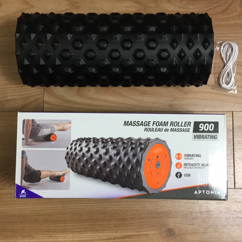 APTONIA電動按摩滾筒 可usb充電 massage foam roller 900 vibrating 蝦皮購物