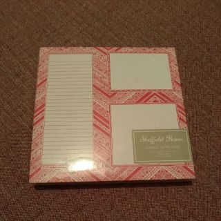 全新 美國帶回 JUMBO NOTE PAD 幾何圖騰 筆記本 記事本 附鉛筆❤ooh.lala❤