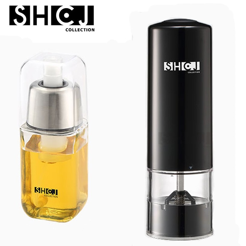 【SHCJ】 日式電動研磨調味罐 / 玻璃噴油罐《泡泡生活》