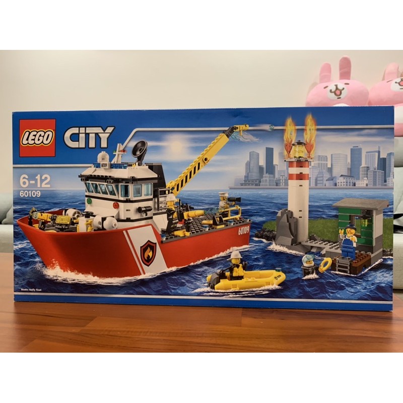 全新正版樂高lego City 消防船送贈品 蝦皮購物