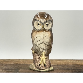 鴞雅軒 貓頭鷹擺飾雕像 陶土手作藝品 英國製造