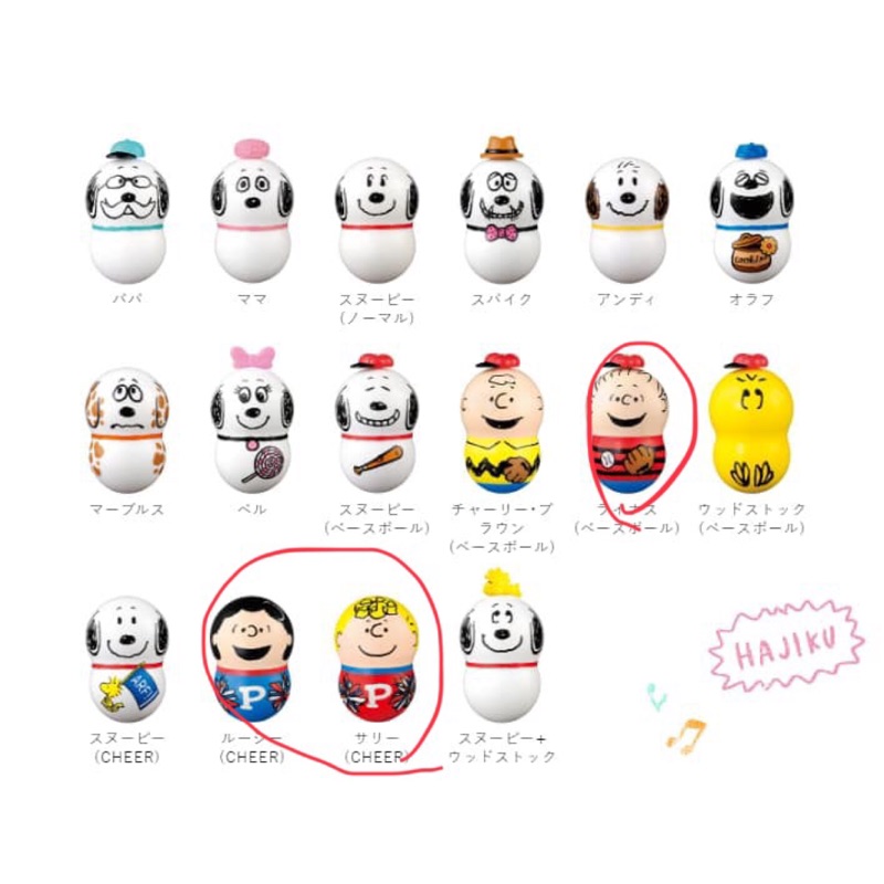 轉轉花生不倒翁 snoopy 第二代