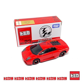 『 單位日貨 』日本正版トミカ博 多美 TOMICA TEM 博覽會會場限定 藍寶堅尼 紅色 合金 NO.23 小車