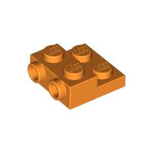 [樂磚庫] LEGO 99206 平板 特殊型 橘色 2x2x2/3 6289113