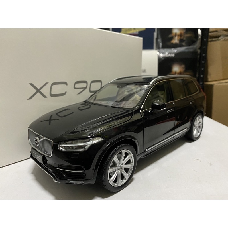 【E.M.C】1:18 1/18 原廠 VOLVO XC90 SUV 黑色 璀燦銀 金屬模型車