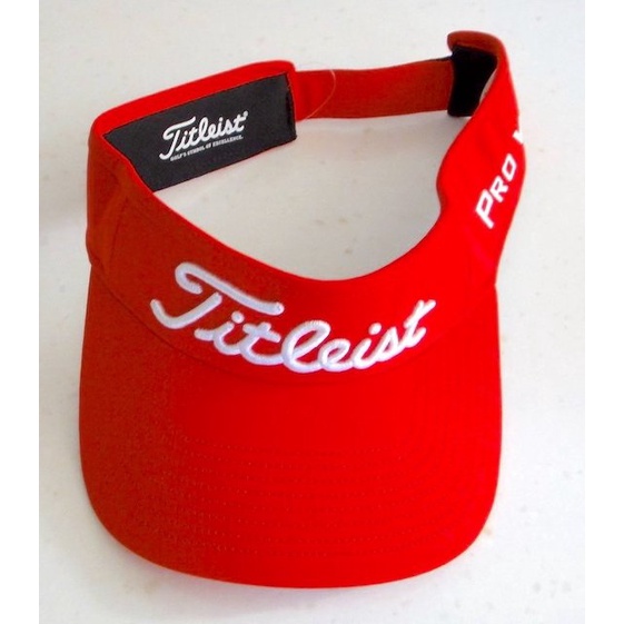 Titleist PRO V1 2019 (紅色) 高爾夫球帽 青少年款 夏季 無頂帽子