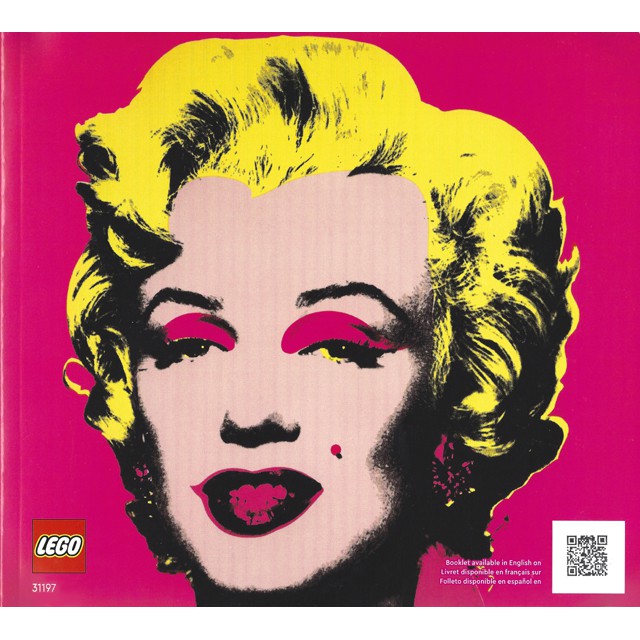 積樂磚家 LEGO 樂高 31197 Warhol Marilyn Monroe 瑪麗蓮夢露 單售 說明書