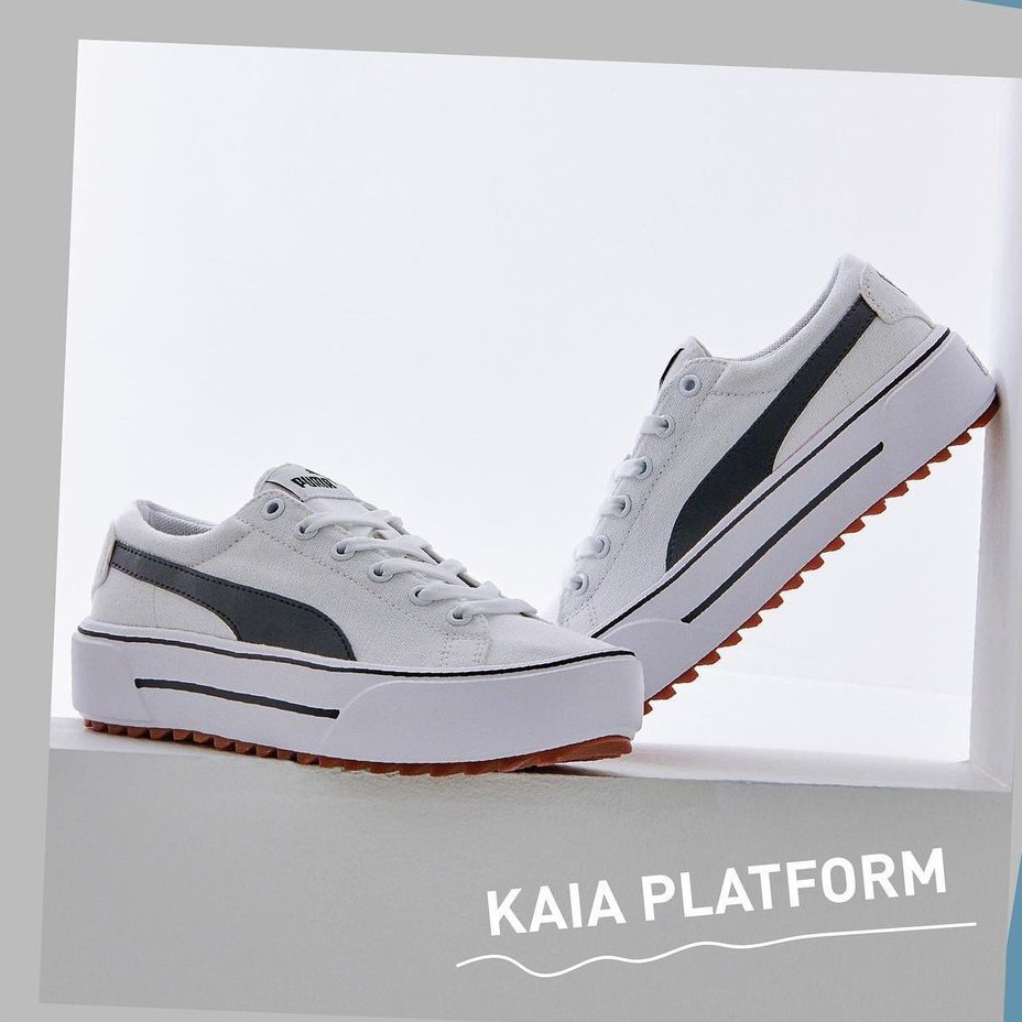 Chii 韓國限定puma Kaia Platform 宣美厚底鞋黑色白色3804 02 01 蝦皮購物