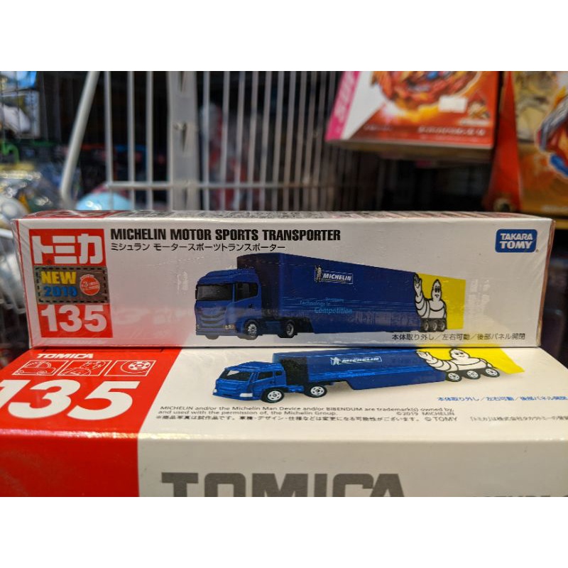 現貨 Tomica 長盒 135 #135 米其林貨櫃車 有新車貼