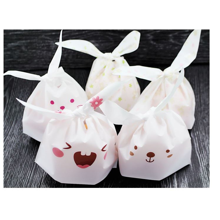 M 台灣出貨 烘培包裝 小號 可愛長耳朵包裝袋小兔子糖果餅乾袋月餅點心袋