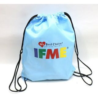 新貨到 日本品牌IFME 束口收納袋 簡易式背包 (水藍 IFT1902)