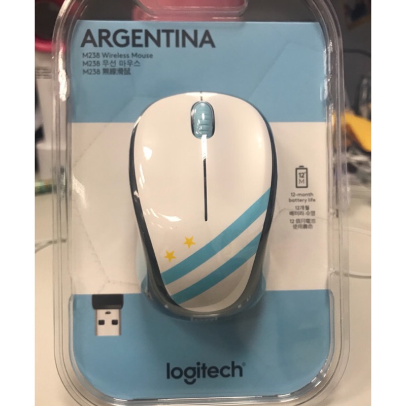 ⚽️ 2018世界盃 足球賽⚽️ 711 羅技 聯名 M238無線滑鼠 阿根廷版 現貨 僅此一個