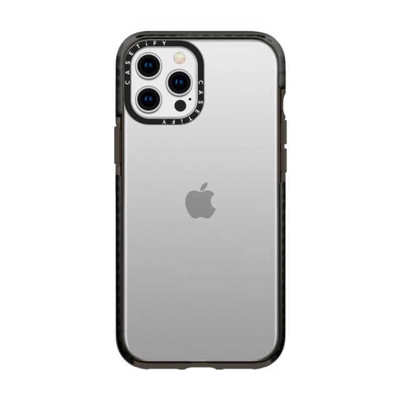 台灣出貨 正貨Casetify鏡頭logo適用iPhone12ProMax蘋果11手機殼透明黑邊軟殼12保護殼【愛德】
